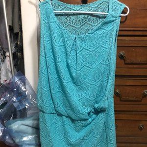 Lace Teal Dress